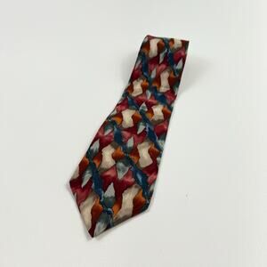 J Garcia 100% Silk Soft Collection Multicolor Neck Tie NWOT